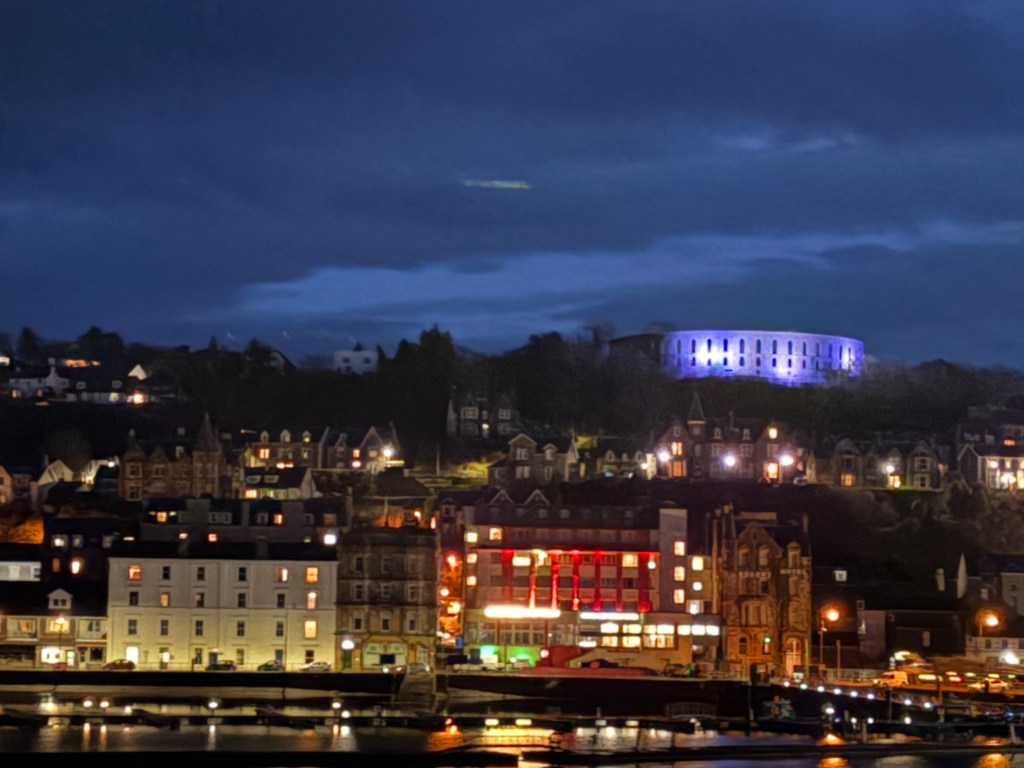 Oban at night