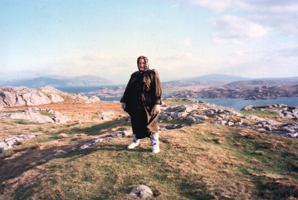 Melinda on top of Dun I